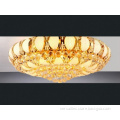 gold plated crystal ceiling light